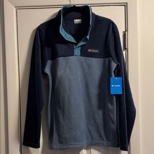 Columbia Men's Two-Tone Blue Zip-Up Sweater NWT!